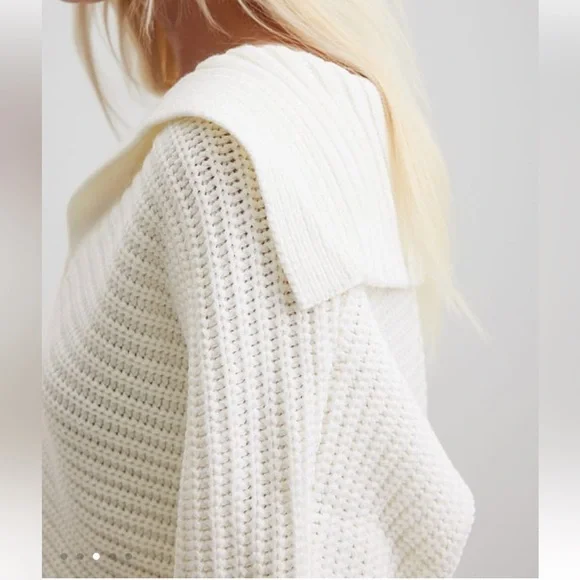 ASOS NA-KD Big Collar Chunky Knitted Sweater - Picture 3 of 8